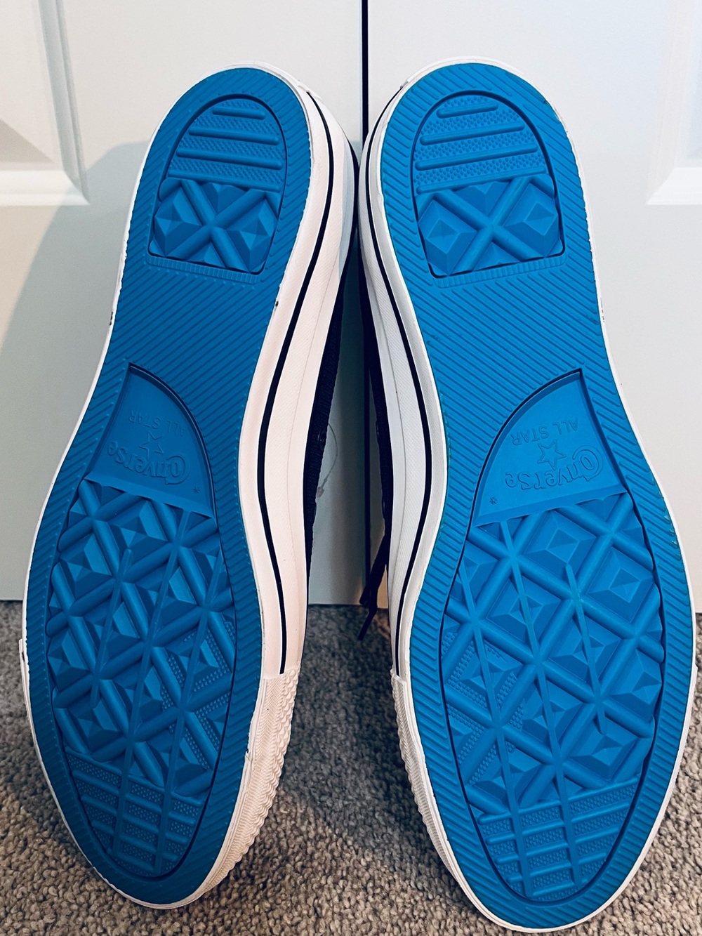 NWOT-Converse All Star Low-Top Sneakers in Navy and Bright Blue - Picture 7 of 7